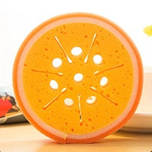 Fruit thick sponge scouring pad
