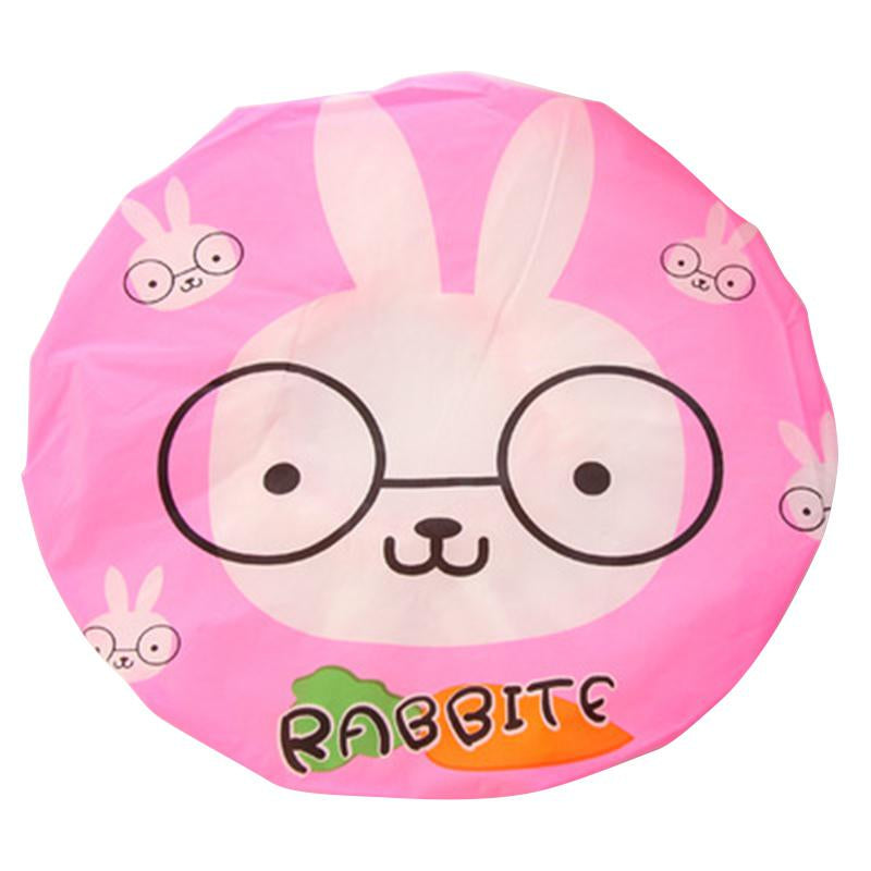 Cartoon waterproof shower cap