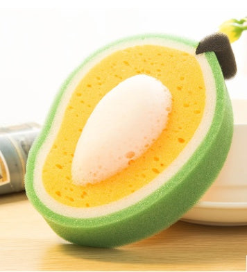 Fruit thick sponge scouring pad