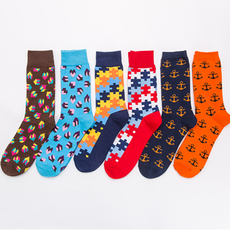 Colorful Cotton Stockings Happy Puzzle