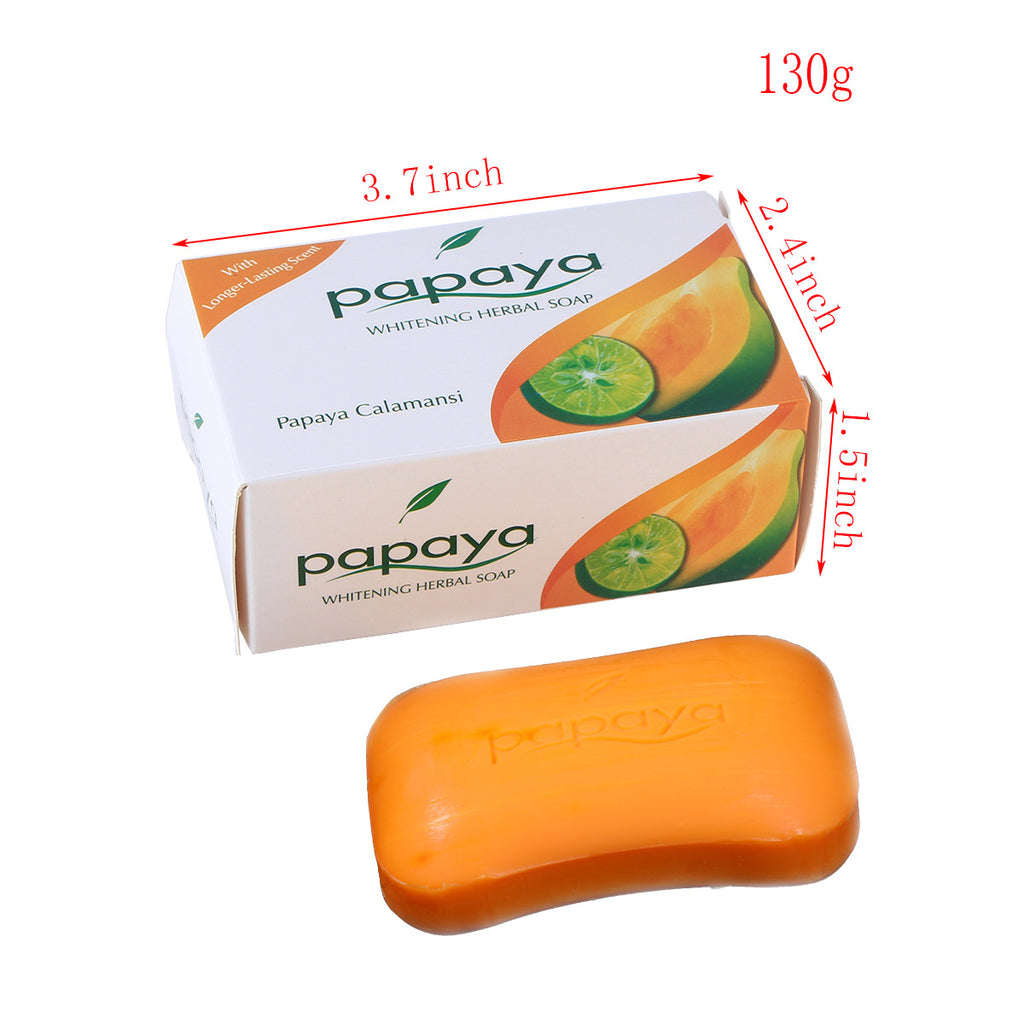 Papaya Moisturizing Cleansing Lemon Soap Facial Body Dual-use Plant Soap