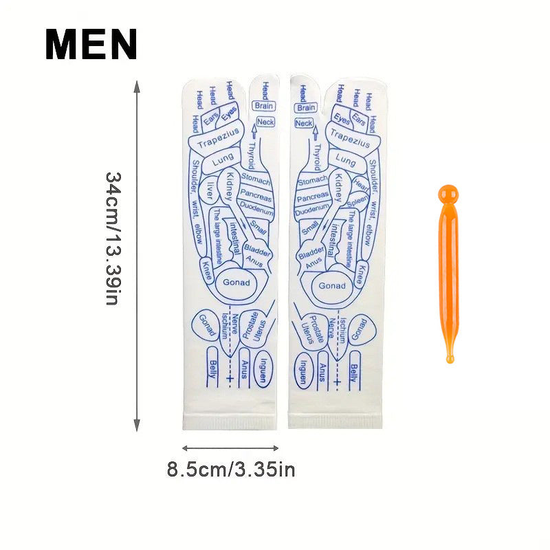 Massage Relieve Tired Feet Socks Acupressure Foot Massager Reflexology Socks Foot Point Sock Foot Point Tool Physiotherapy Sock