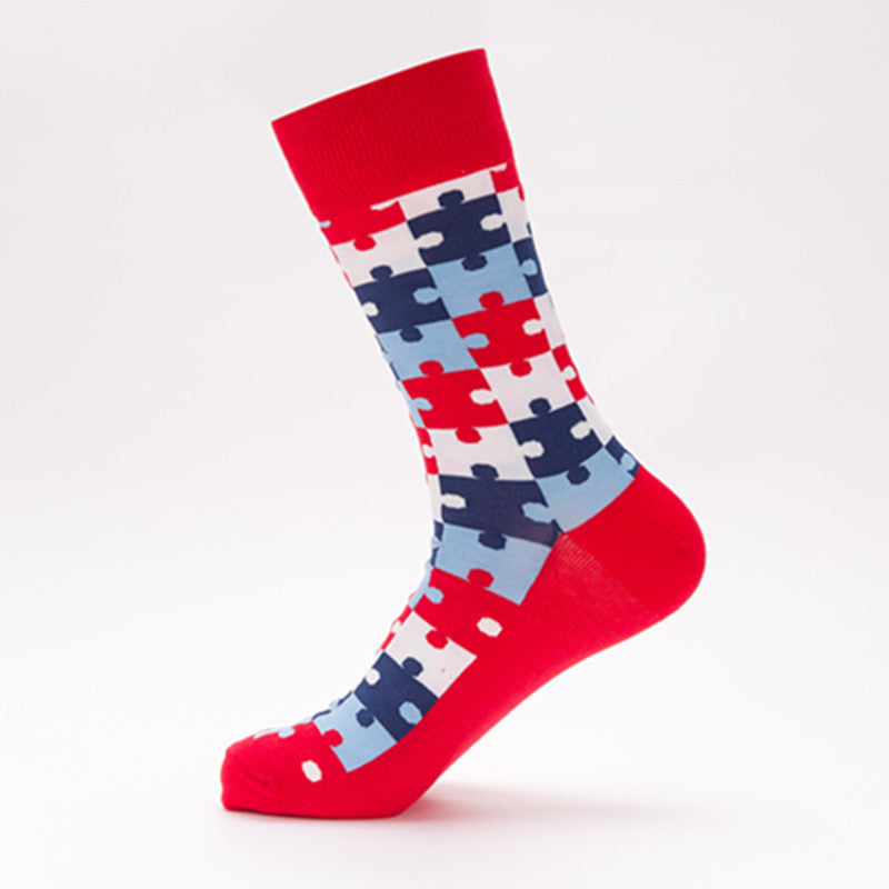 Colorful Cotton Stockings Happy Puzzle