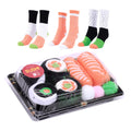 Sushi Socks in a Box– 2 or 3 Pairs, One Size Fits Most, Novelty Food Socks, Funny Sushi Gift. Sushi Socks for Women