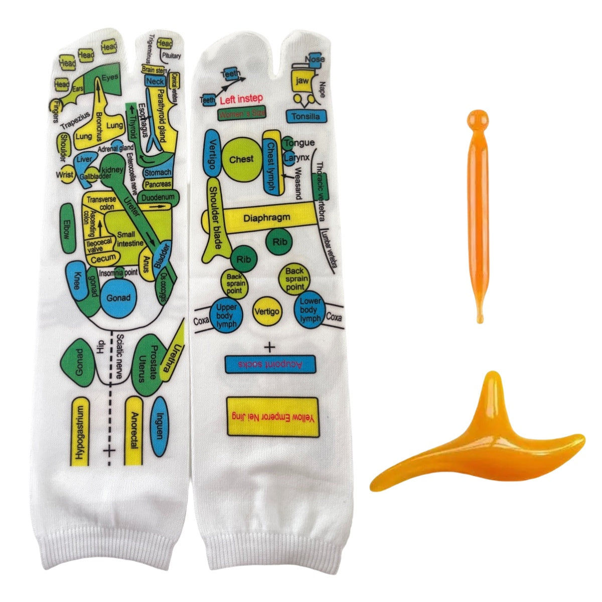 Massage Relieve Tired Feet Socks Acupressure Foot Massager Reflexology Socks Foot Point Sock Foot Point Tool Physiotherapy Sock
