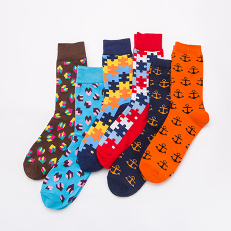 Colorful Cotton Stockings Happy Puzzle