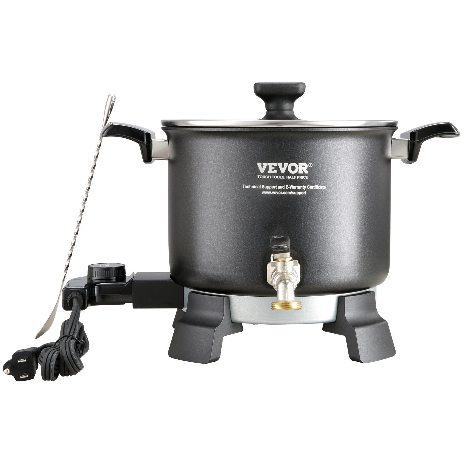 5 Liter Wax Melter For Candle Making, Large Electric Wax Melting Pot Easy Pour Spout, 4-level Temperature Control, Easy Clean For Candle Soap Cream Beauty Bulk Production Business Or Home